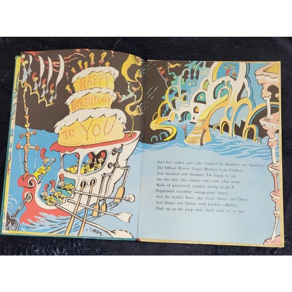 Vintage 1959 Dr Seuss Happy Birthday To You Hardcover Book Early Edition - Picture 4 of 9